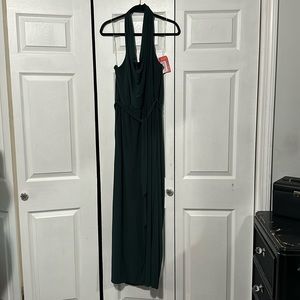 Gilli Est. 2008 Hunter Green Halter Jumpsuit